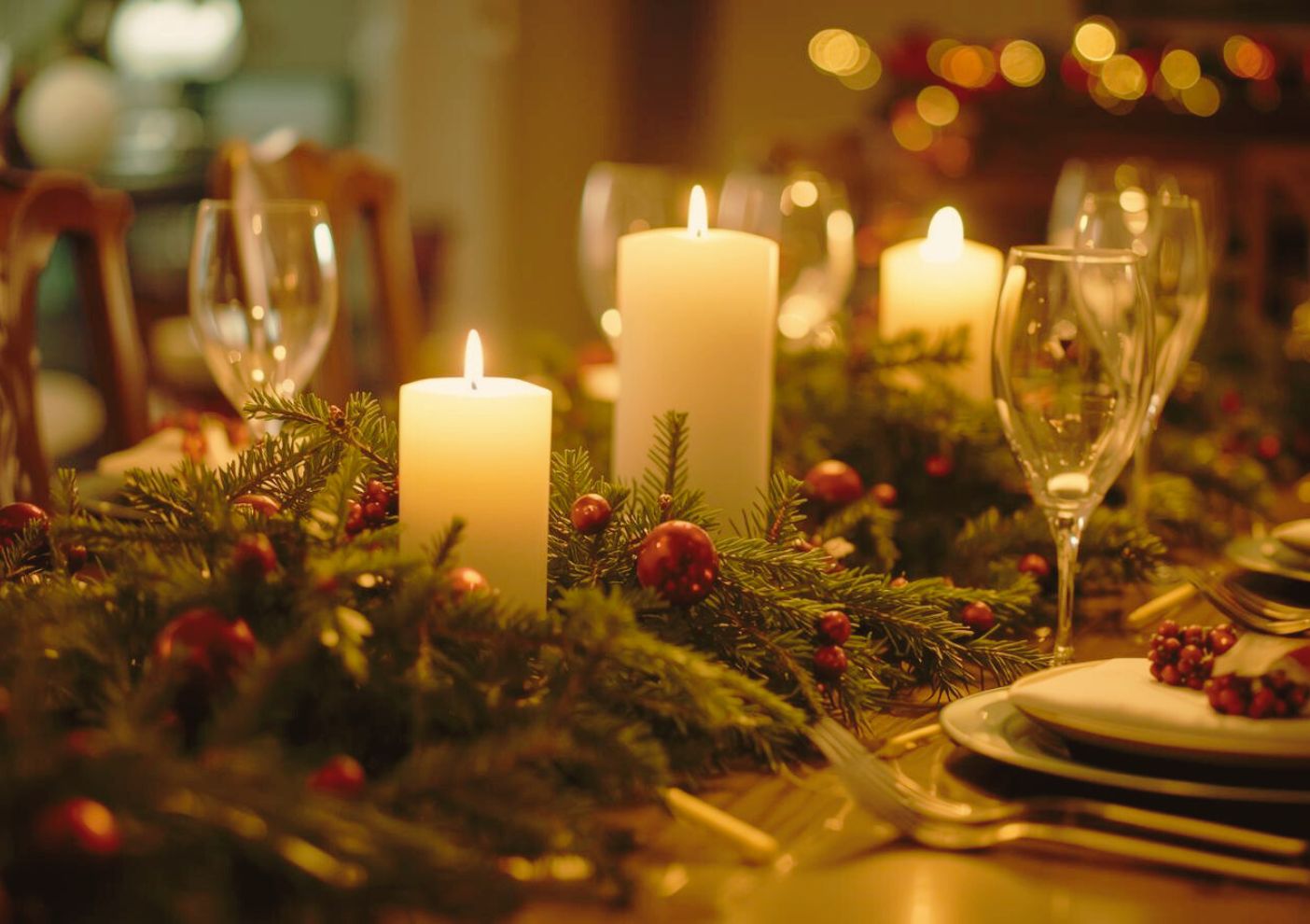 Card Pop Up Christmas dinner