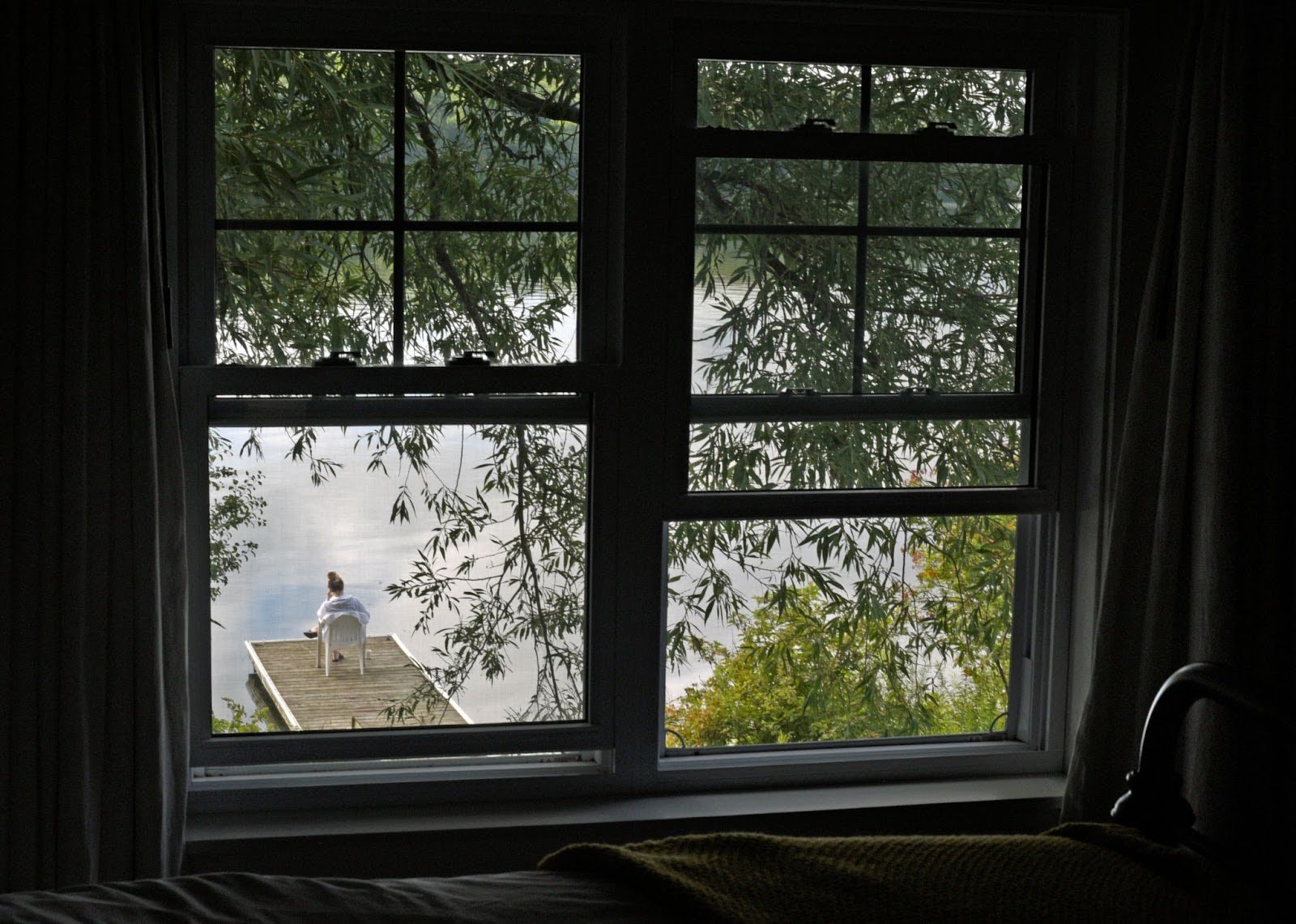 work away from home at a cottage