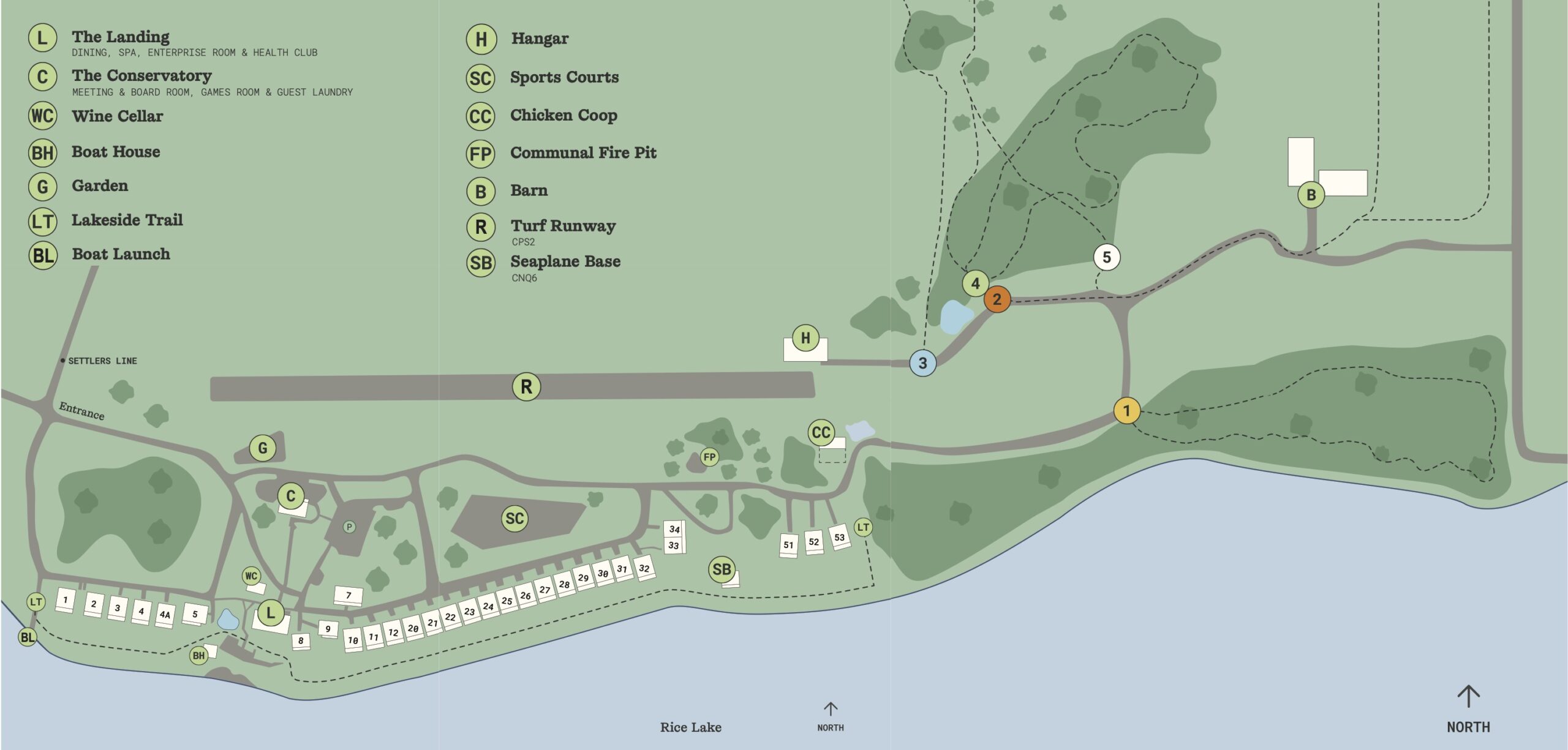 Resort Map for Elmhirst's Resort